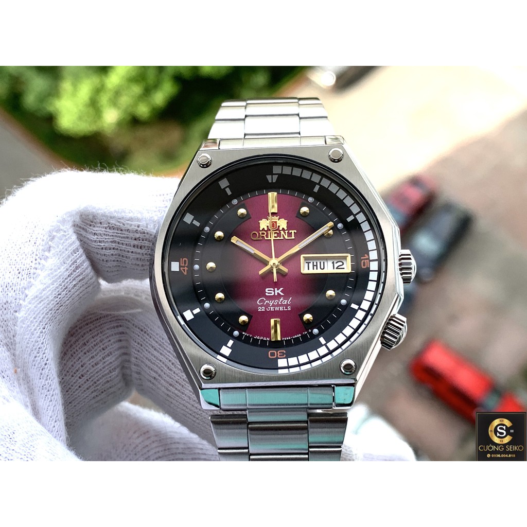 Đồng hồ nam ORIENT SK mặt lửa 2019 RA-AA0B02R19B dây thép
