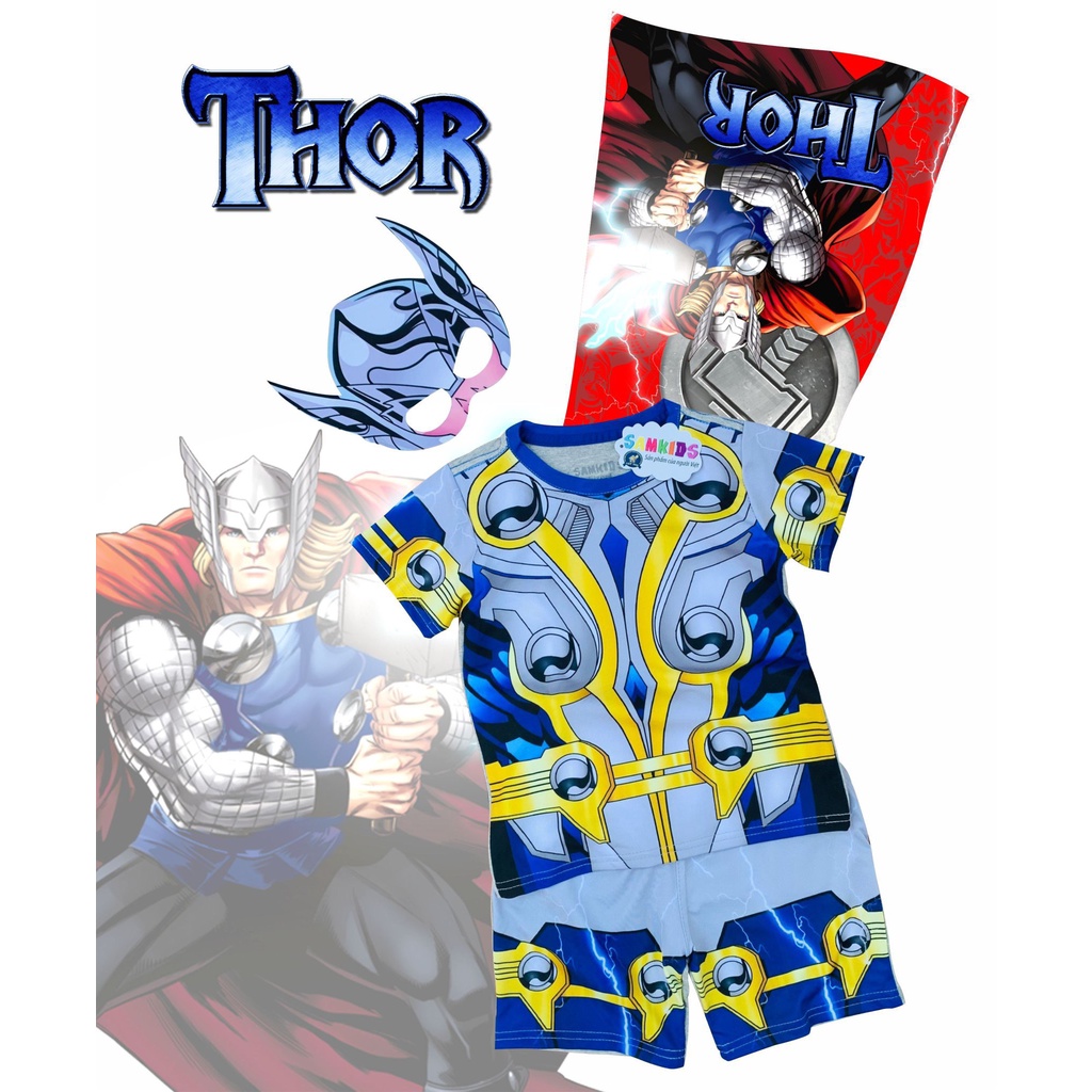 [Mẫu mới] Bộ quần áo Thor ngắn tay