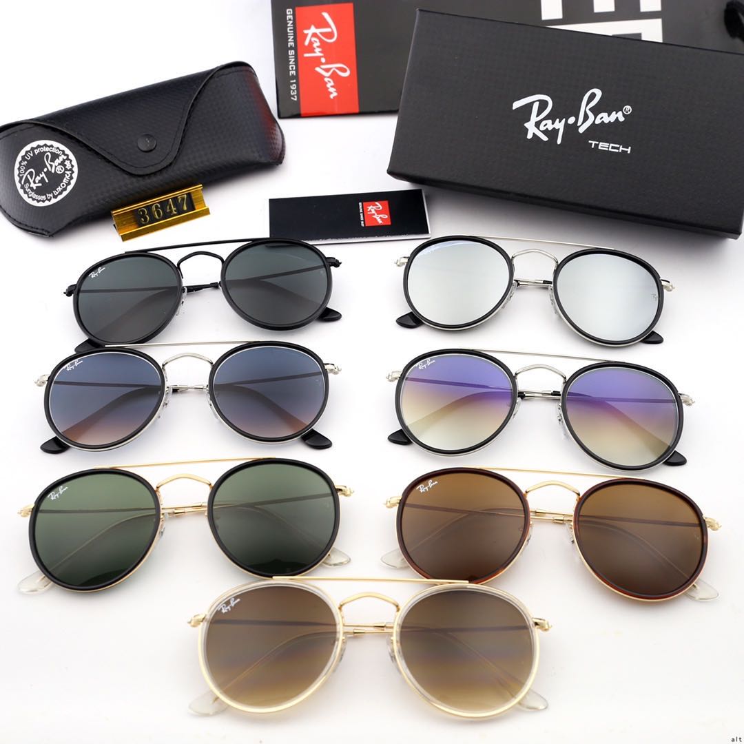 Aviator Ray-Ban_ chính hãng Kính râm 2021 Thời trang Hàn Quốc mới Kính râm nam nữ một mảnh Cặp đôi hợp thời trang Du lịch ngoài trời Kính râm lái xes