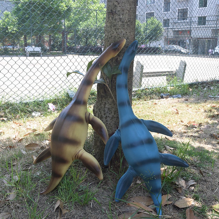 KMô hình plesiosaur phỏng kỷ Jura cao su mềm Quái vật hồ Loch Ness rắn đại dương đồ trang trí khủng long chơi trẻ em