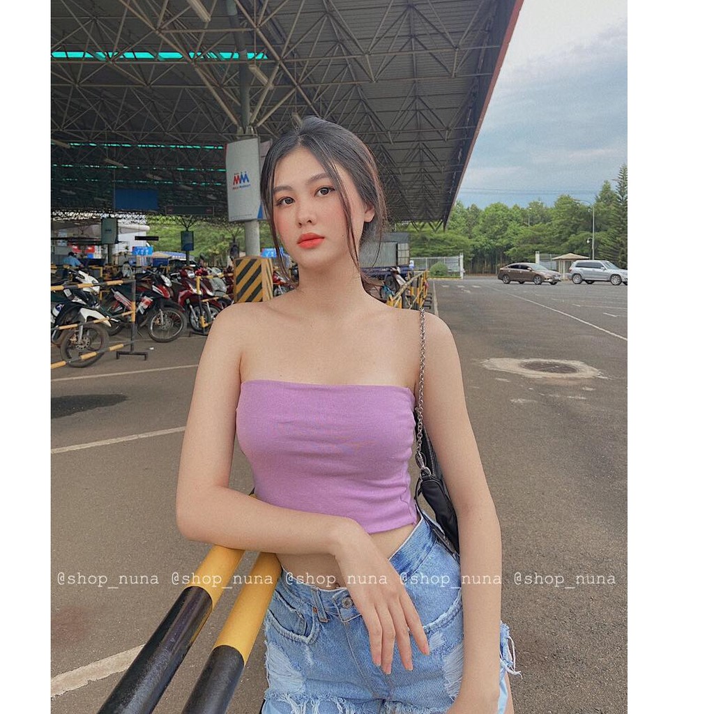 Áo tube 2 lớp 3 màu (hình thật)