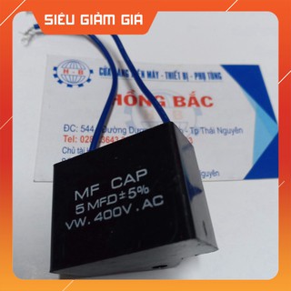 10 tụ điện 5mf 400VAC dùng cho quạt và thiết bị điện khác