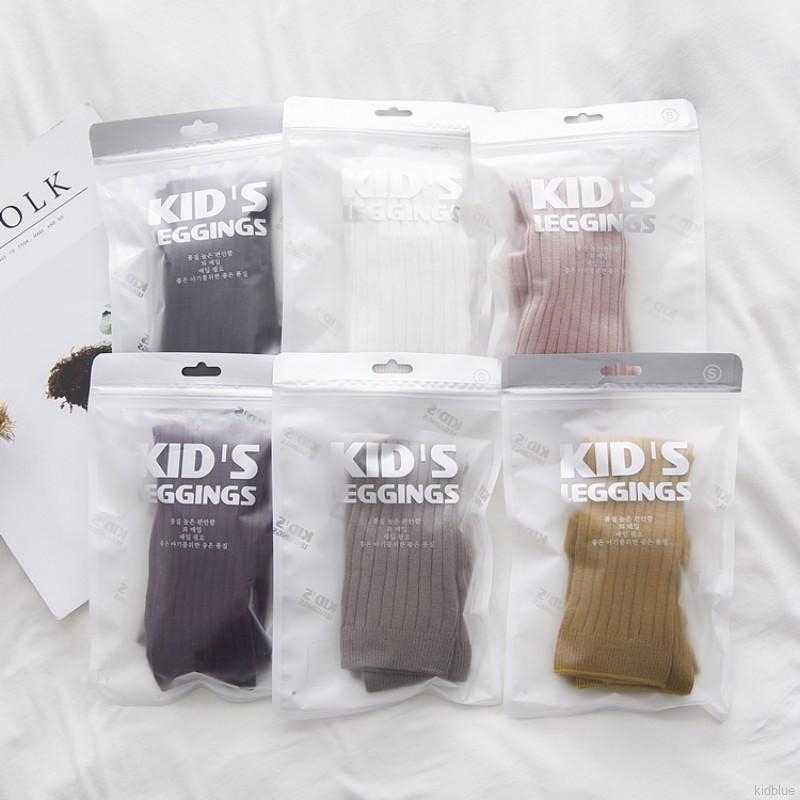 Quần legging đan dệt màu trơn phong cách Hàn Quốc cho bé