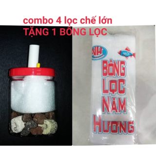 Combo lọc chế tặng bông lọc cho hồ thủy sinh
