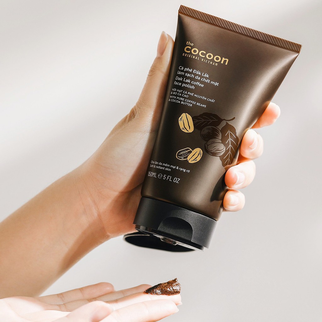 Tẩy Da Chết Vật Lý The Cocoon Dak Lak Coffee Face Polish