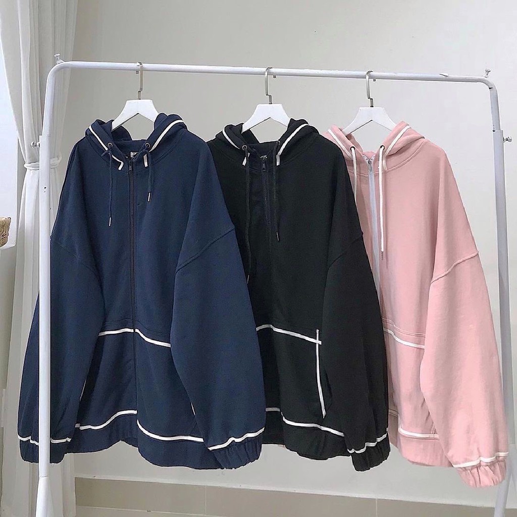 Áo khoác viền rót KA Closet mũ 2 lớp, from to unisex 75kg, chất umi tàu dày đẹp, thời trang 4 mùa VIDEO ẢNH THẬT