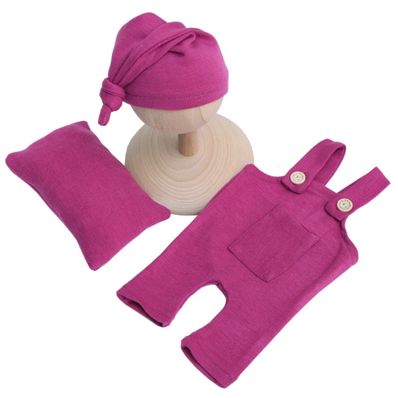 Bộ Áo Liền Quần Kèm Gối Và Mũ Dành Cho Bé Trai Gái Sơ Sinh Chụp Ảnh