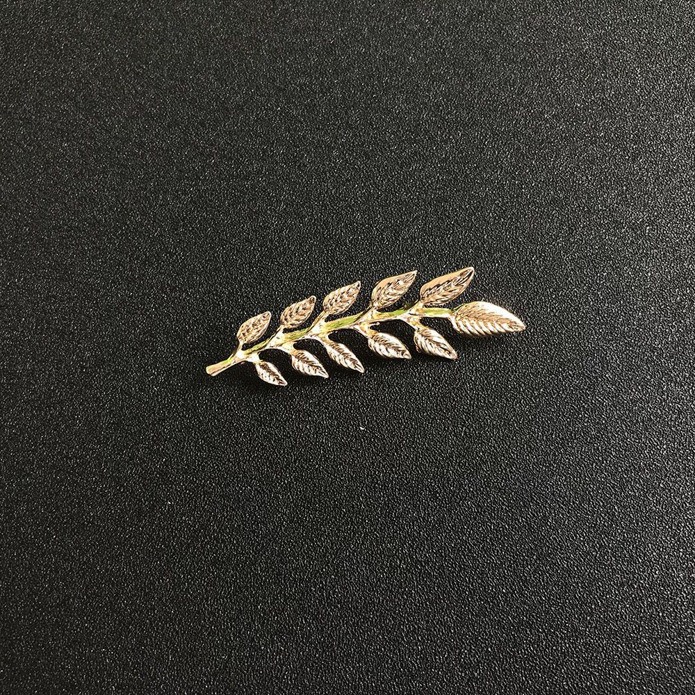 Bộ 2 trâm cài áo hình cành cây mạ vàng/bạc đính đá lấp lánh