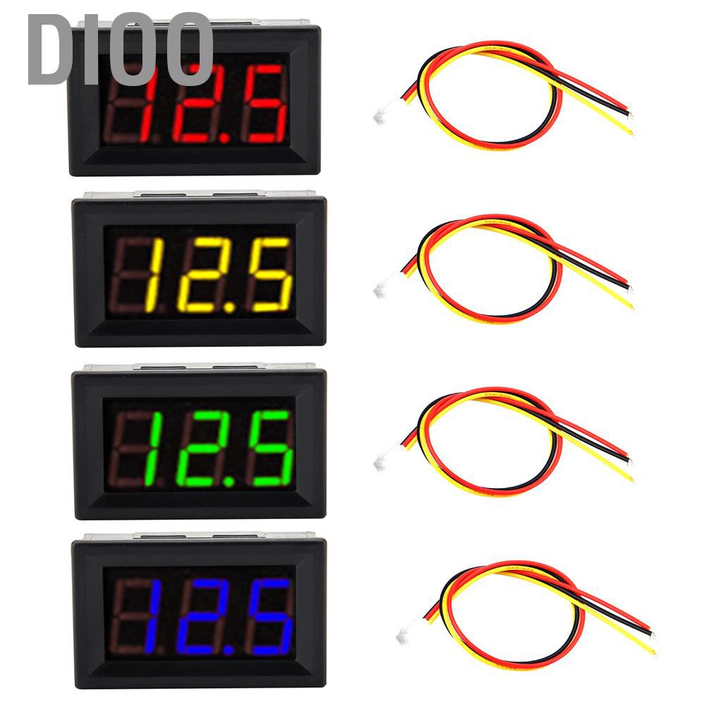 Vôn kế kỹ thuật số 3 dây DC 0-100V màn hình led 0.56inch