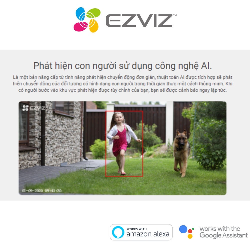 Camera EZVIZ C3W Pro 2MP/ 4MP, wifi mạnh mẽ, ngoài trời, độ phân giải 4MP, IP67, ghi hình màu ban đêm, cảnh báo chủ động