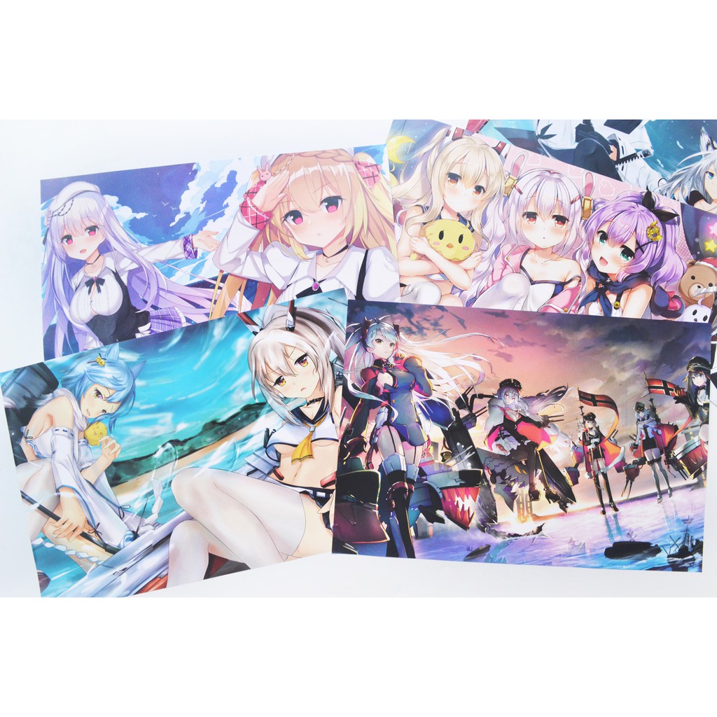 [thanh lý bán lỗ]Bộ 8 tấm poster Anime - Azur Lane [AAM] [PGN23]