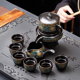 BỘ ẤM TRÀ ĐẠO CỐI XAY - GỐM SỨ TỬ HOA - Men cao cấp