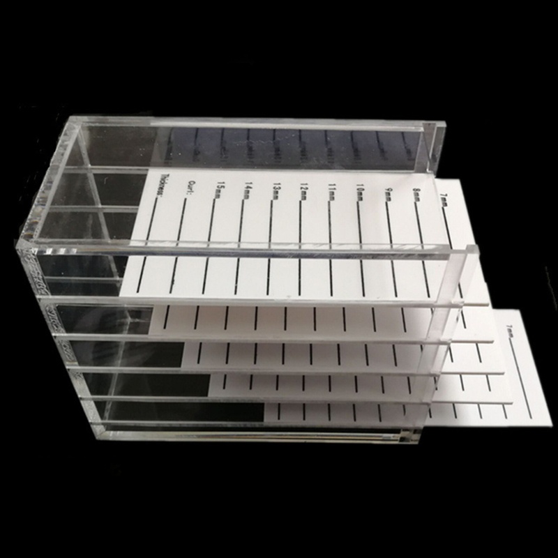 Hộp Đựng Lông Mi Giả 5 Tầng Siêu Trong Suốt Giá Đỡ