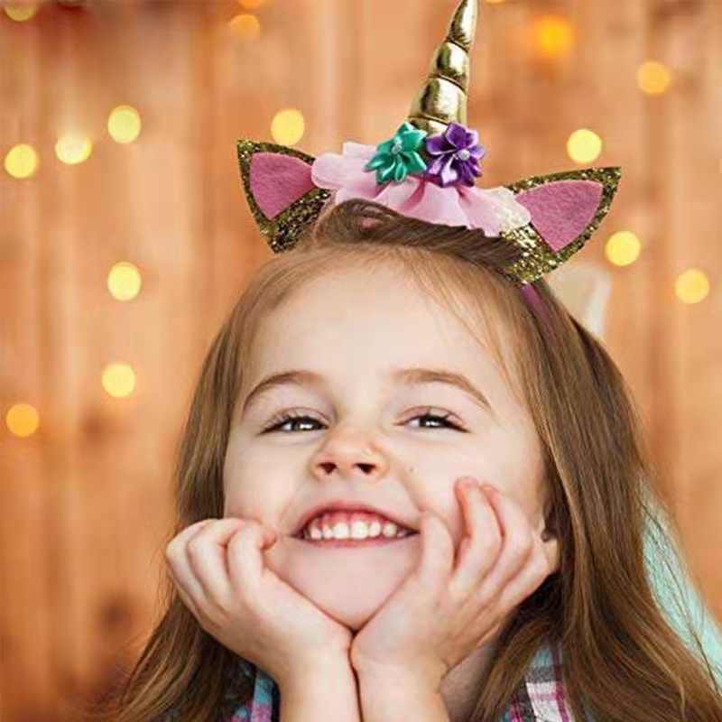 Băng Đô Hình Kỳ Lân Dễ Thương | Băng Đô Cài Tóc Hình Sừng Kỳ Lân