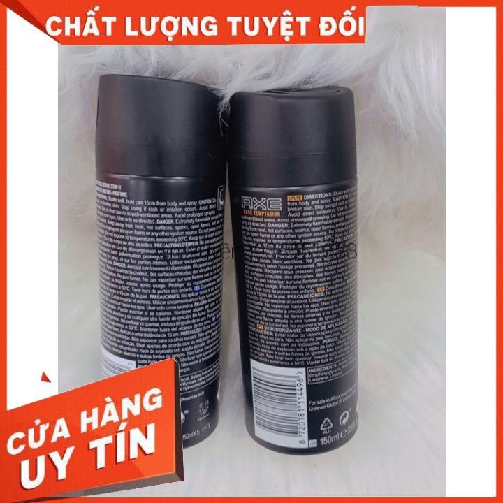 Xịt khử mùi AXE 150ml 48h dành cho nam giới Khử mùi hiệu quả,Giảm tiết mồ hôi Mùi hương đầy nam tính thu hút