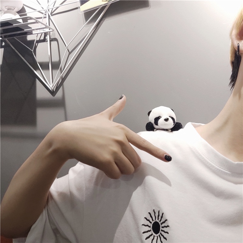 Trâm Cài Áo Hình Gấu Trúc Dễ Thương Phong Cách Nhật Bản