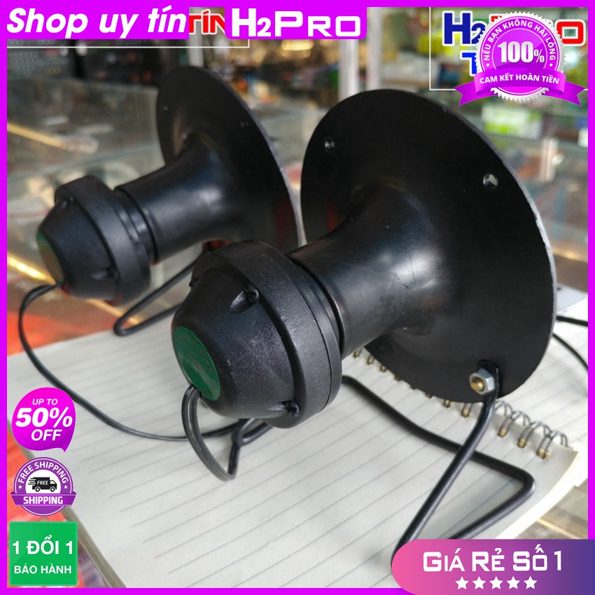 [RẺ VÔ ĐỊCH] Đôi loa treble thạch anh Phễu Kèn H2Pro 20W-8 ôm (2 loa), loa siêu treble (tặng tụ 20K, đã hàn sẵn)