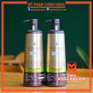 Macadamia Dầu Gội-Dầu Xả Siêu Mượt Macadamia Ultra Rich Moisture 1000ML