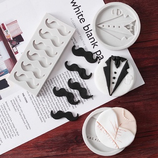 Khuôn Silicone Nhấn Bánh Trang Trí Hình Bộ Râu