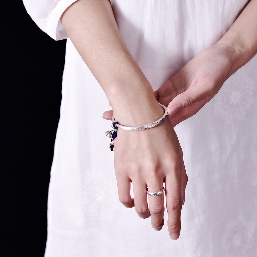 Vòng Tay BangleVòng Tây Mây Lành Nữ Phong Cách Dân Tộc Phong Cách Cổ Điển Phong Cách Dân Tộc vòng Tay Cổ Điển Phong Cách Trẻ Trung Nguyên Chân Tây