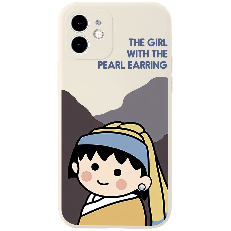 Ốp lưng JURSUE hoạt hình cặp đôi dễ thương đẹp Cho iPhone 14 13 12 11 Pro Max SE 2020 X XR XS 8 7 ip 6S 6 Plus kute Y2234