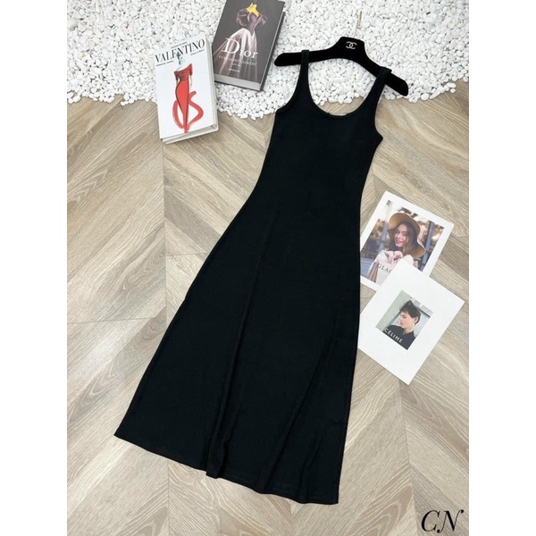 Váy tăm xoè,đầm hai dây co giãn tốt dáng dài 120cm-Minxy shop