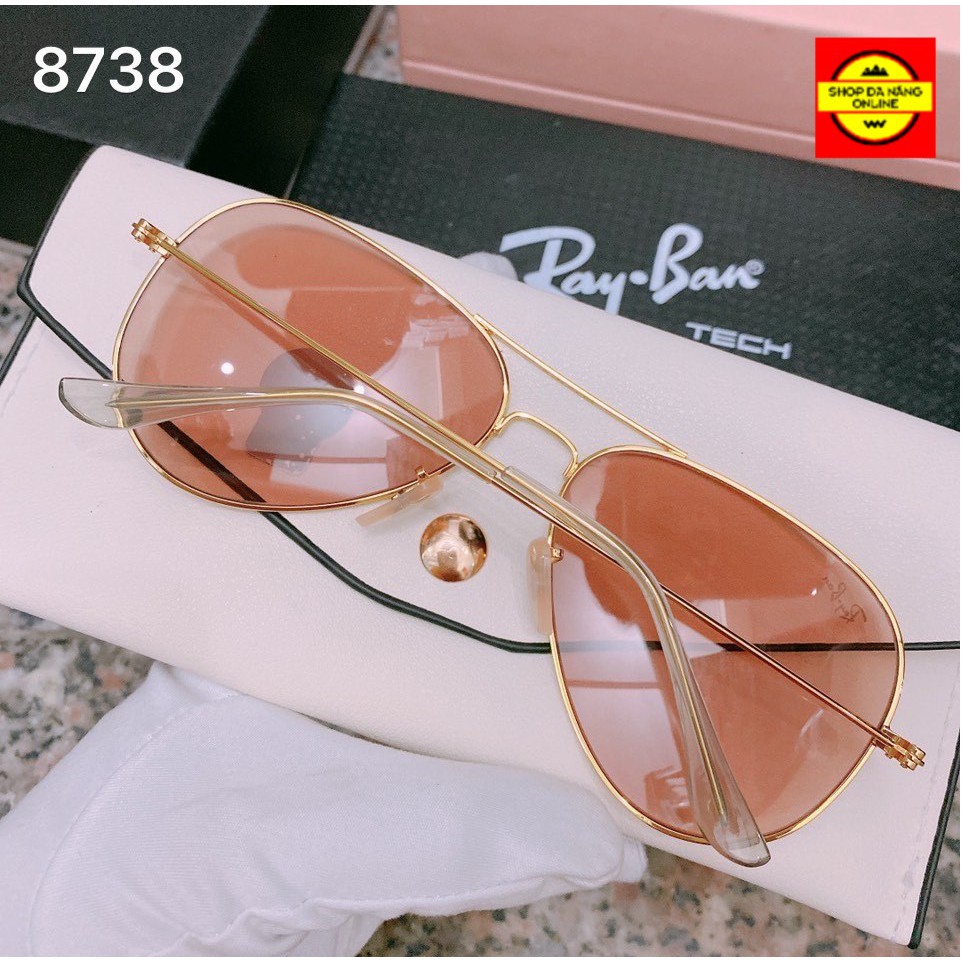 Mắt kính rayban thời trang đi đêm, ngày,có hộp đựng khăn lau kèm theo | BigBuy360 - bigbuy360.vn