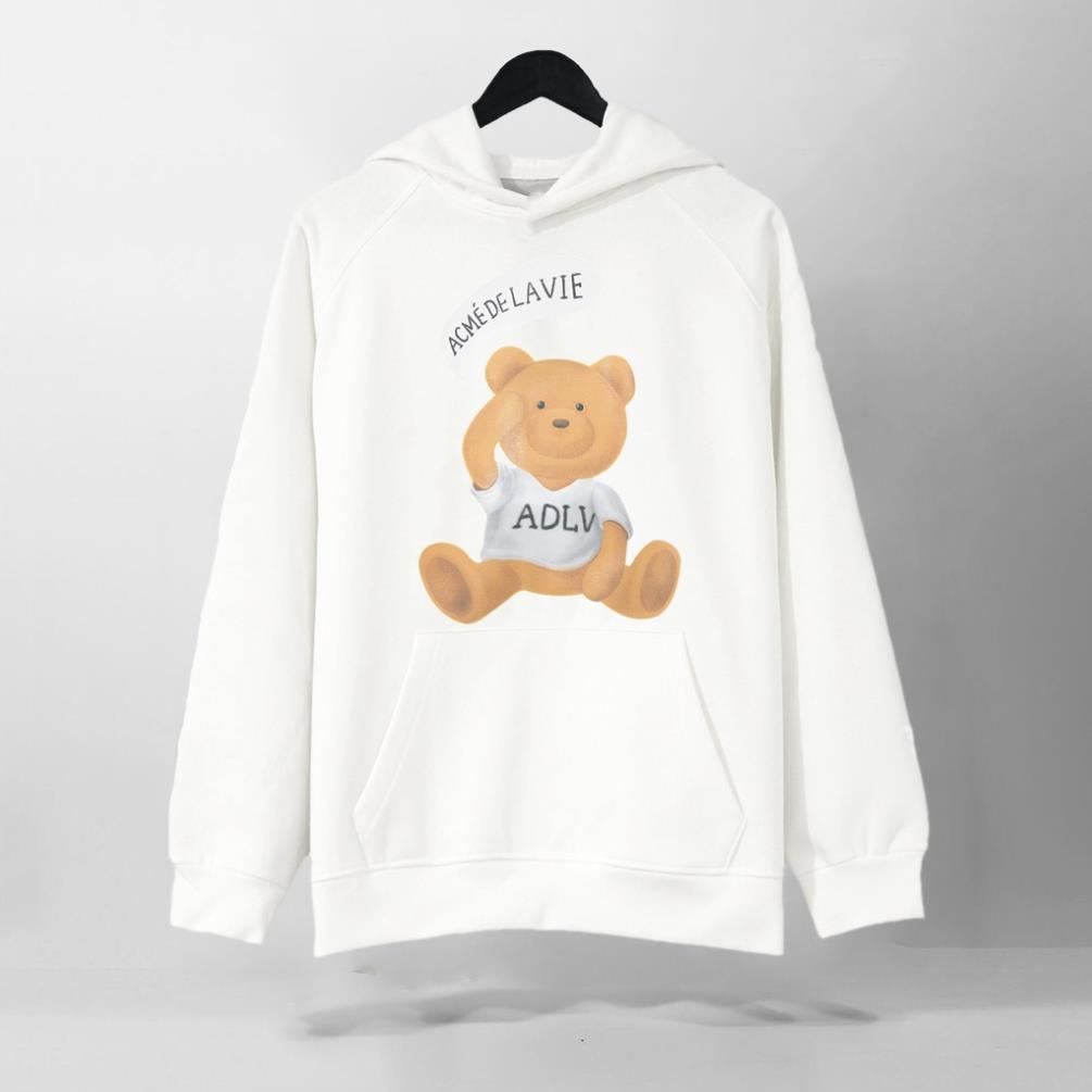 Áo Nỉ HOODIE ADLV Speech Balloon Teddy Bear, Form RỘNG chuẩn Xu Hướng, nỉ bông Cao Cấp Unisex Nam Nữ, KKIM Style