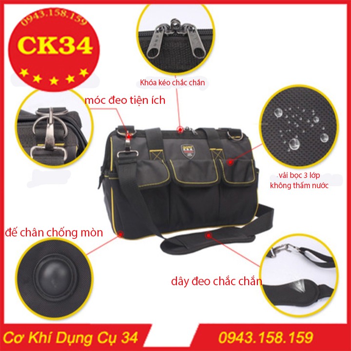 Túi đồ nghề dụng cụ sửa chữa- Túi đựng đồ nghề đa năng chống nước cao cấp
