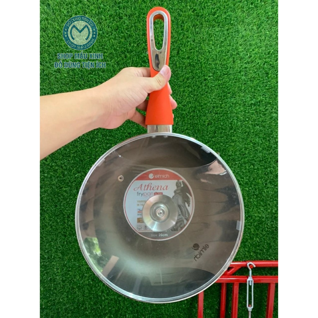 Chảo Chống Dính Bếp Từ, Chảo Từ Có Nắp Kính Elmich Athena 26cm – Hàng chính hãng - SHOPMAUXINH | BigBuy360 - bigbuy360.vn