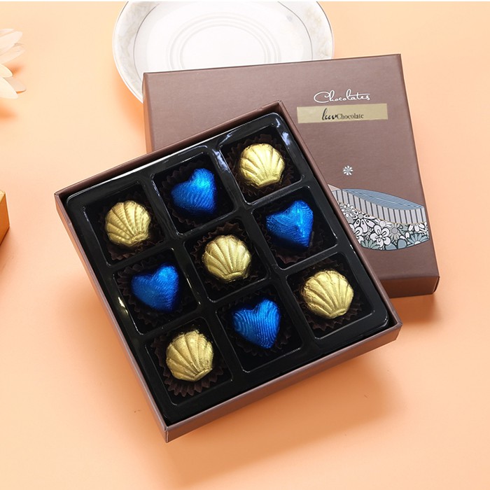 Socola quà tặng Chuyện tình của biển - Hộp 9 viên kèm túi quà tặng bạn gái, người yêu | BigBuy360 - bigbuy360.vn