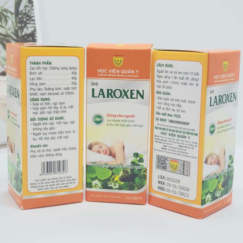 Siro an thần ngủ ngon Laroxen Học viện quân y | BigBuy360 - bigbuy360.vn