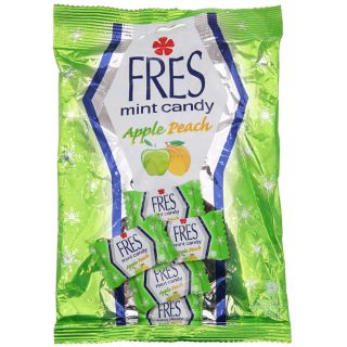 Kẹo bạc hà vị táo và đào thương hiệu Fres 150g