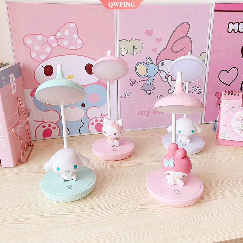 Đèn Ngủ Để Bàn Ba Công Tắc Chạm Cảm Ứng Hình Hoạt Hình Kawaii Sanriod My Melody Hello Kittys Kuromi Cinnamoroll Dễ Thương