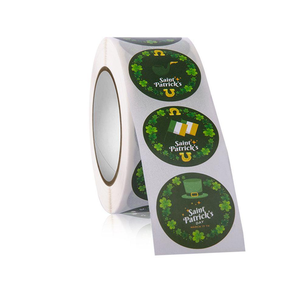 Cuộn 500 / 500 Miếng Dán Trang Trí Tiệc Lễ Hội Xinh Xắn Nhãn Dán Ngày Lễ Patrick