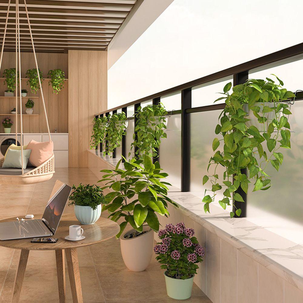 LAKAMIER Chậu Hoa Treo Cửa Sổ Ban Công Chắc Chắn