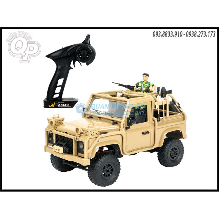 Xe điều khiển có đèn led MN-96 RSOV 1/12 2.4G 4WD Crawler RC Car Cavalry Jeep Vehicle