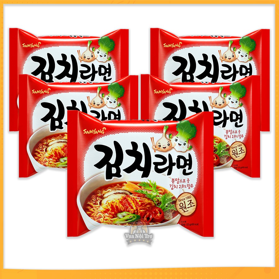 Combo 5 Gói Mì Kim chi Samyang Hàn Quốc (120g/gói)