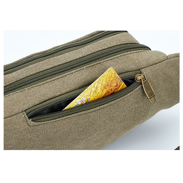 Túi canvas đeo chéo đựng điện thoại đa năng phong cách doanh nhân cho nam