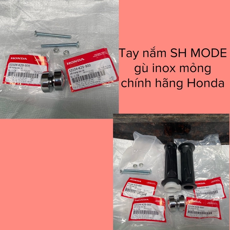 Tay nắm sh mode cho wave,gù inox sh mode xịn chính hãng Honda