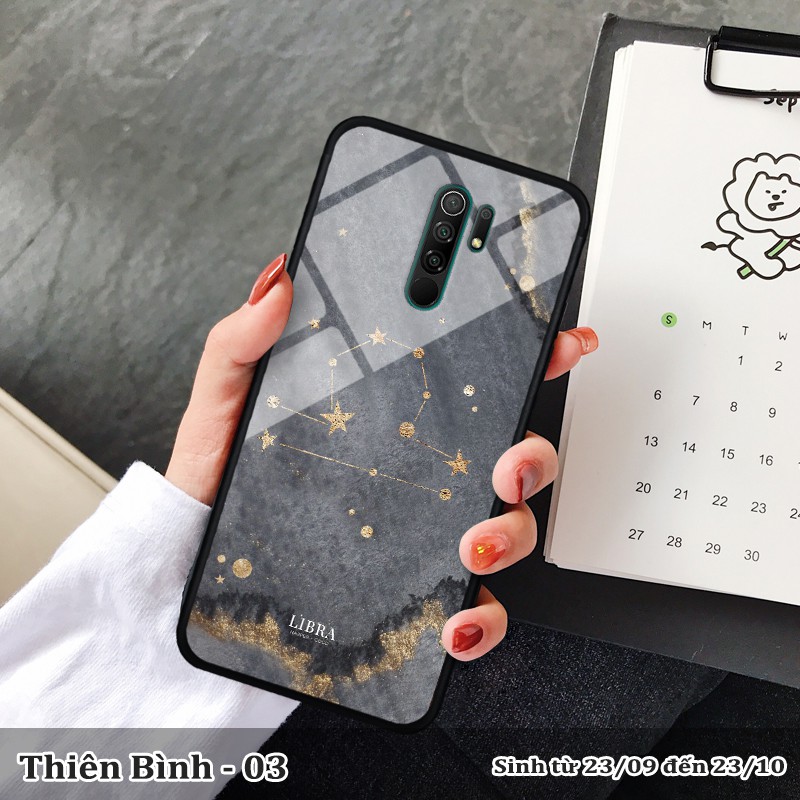 Ốp lưng kính 3D Xiaomi Redmi 9 -cung hoàng đạo