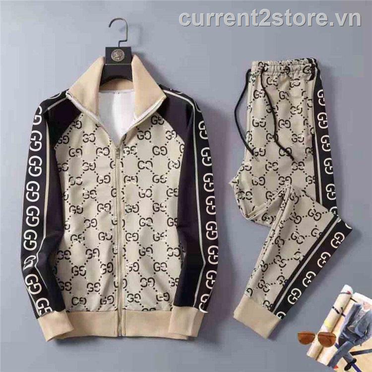 Suit GUCCI!Hàng Có Sẵn! Áo Len Nam Dệt Kim Cotton Thuần Khiết