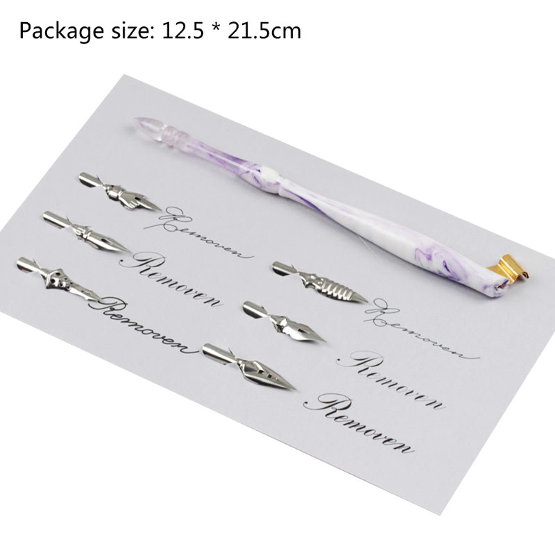 Hộp Đựng Bút Viết Thư Pháp 10 Màu Kèm 6 Ngòi Bút