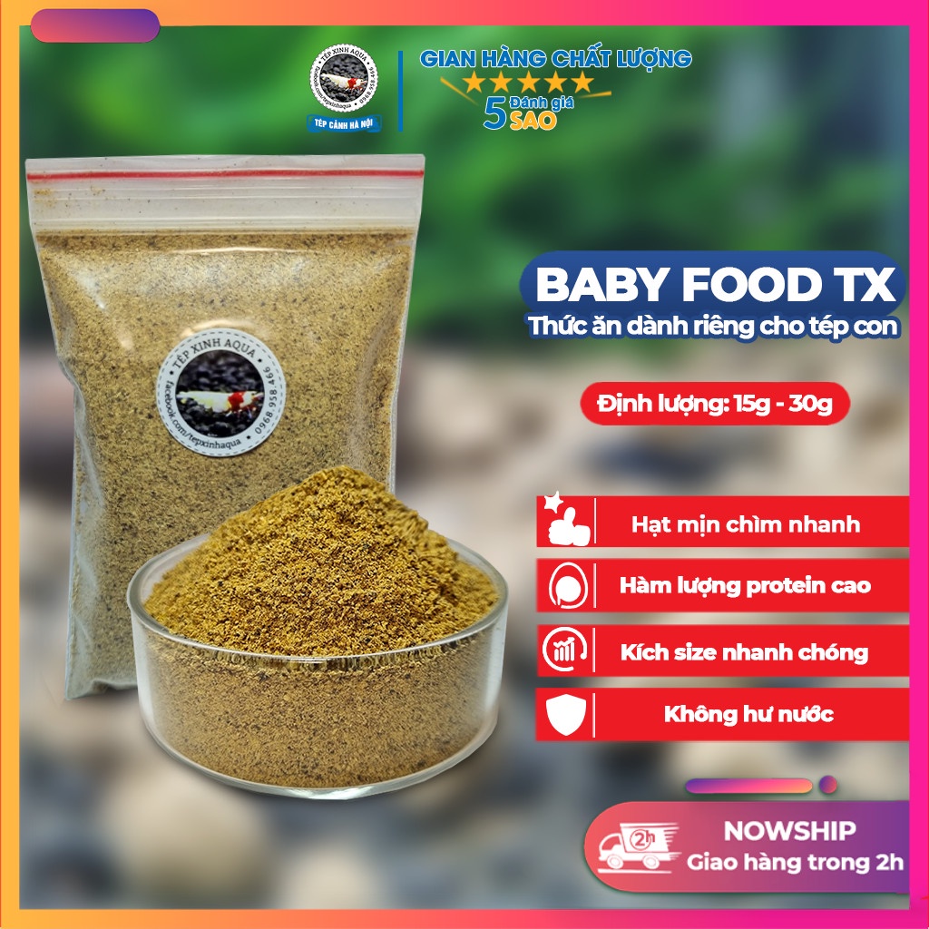 Thức ăn tép cảnh - Baby Food TX - Dành cho tép con