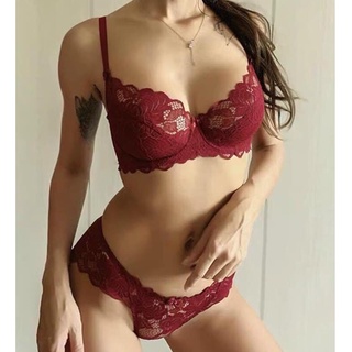 Bộ Đồ Lót Ren Mỏng Có Gọng Nâng Đẩy Vòng 1,Tạo Khe Tự Nhiên| Set Nội Y Dành Cho Người Ngực To Và Làm Ngực Cao Cấp