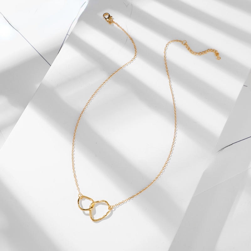 Vòng cổ Hợp Kim Mặt Hình Tròn Và Mặt Trăng Xinh Xắn