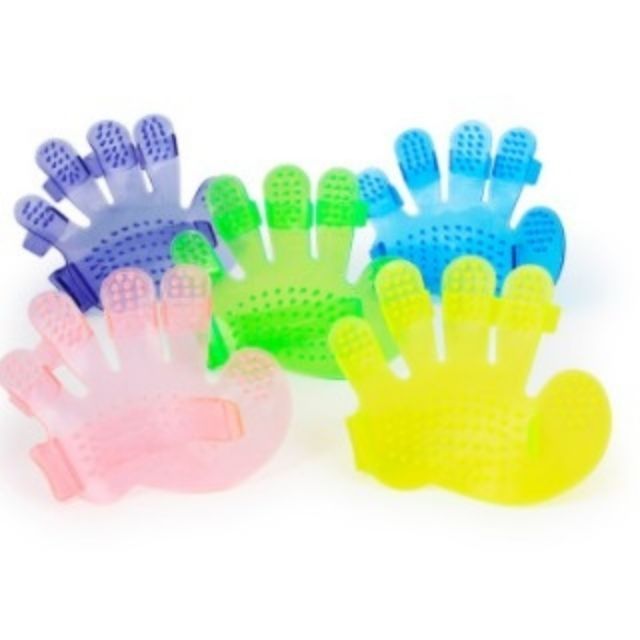 Găng tay tắm bàn chải tắm cho chó mèo