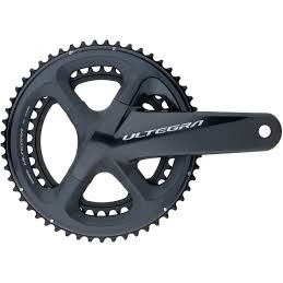 Giò dĩa  xe đạp hiệu Shimano Ultegra R8000 Hollowtech - Crankset 2x11-speed - Black