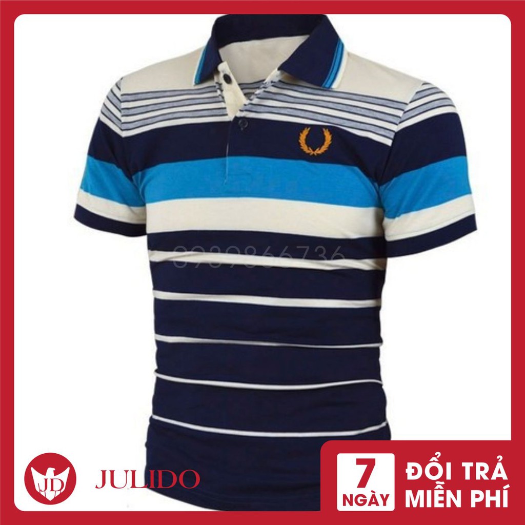 Áo thun Polo nam cổ bẻ TRUNG NIÊN vải cá sấu Cotton xuất xịn, chuẩn form,sang trọng-lịch lãm J66 - JULIDO