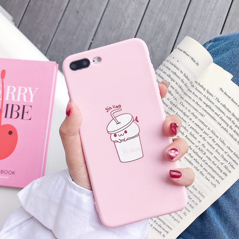 Ốp lưng iphone Mèo bình sữa viền cong 5/5s/6/6plus/6s/6splus/7/7plus/8/8plus/x/xr/xs/11/12/pro/max/plus/promax | BigBuy360 - bigbuy360.vn